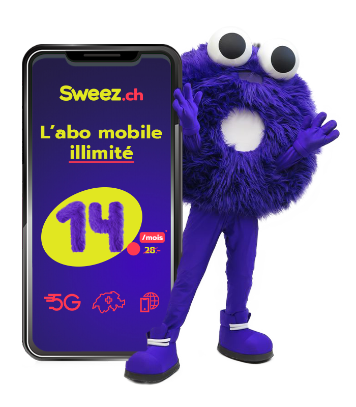 Let's Sweez pour CHF 14.-/mois avec le code SWEEZ2025